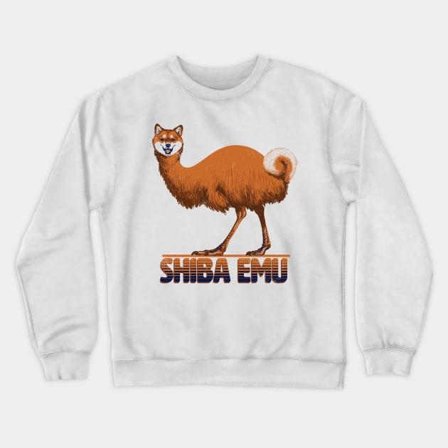 Shiba Emu Crewneck Sweatshirt by CTKR Studio